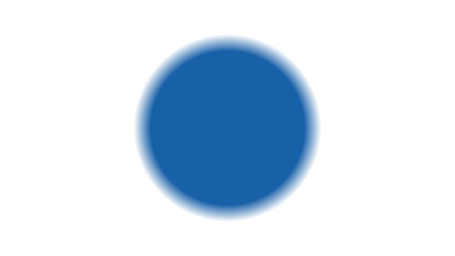Blue circular reference image with constant RGB values and a gradually transparent outer edge.